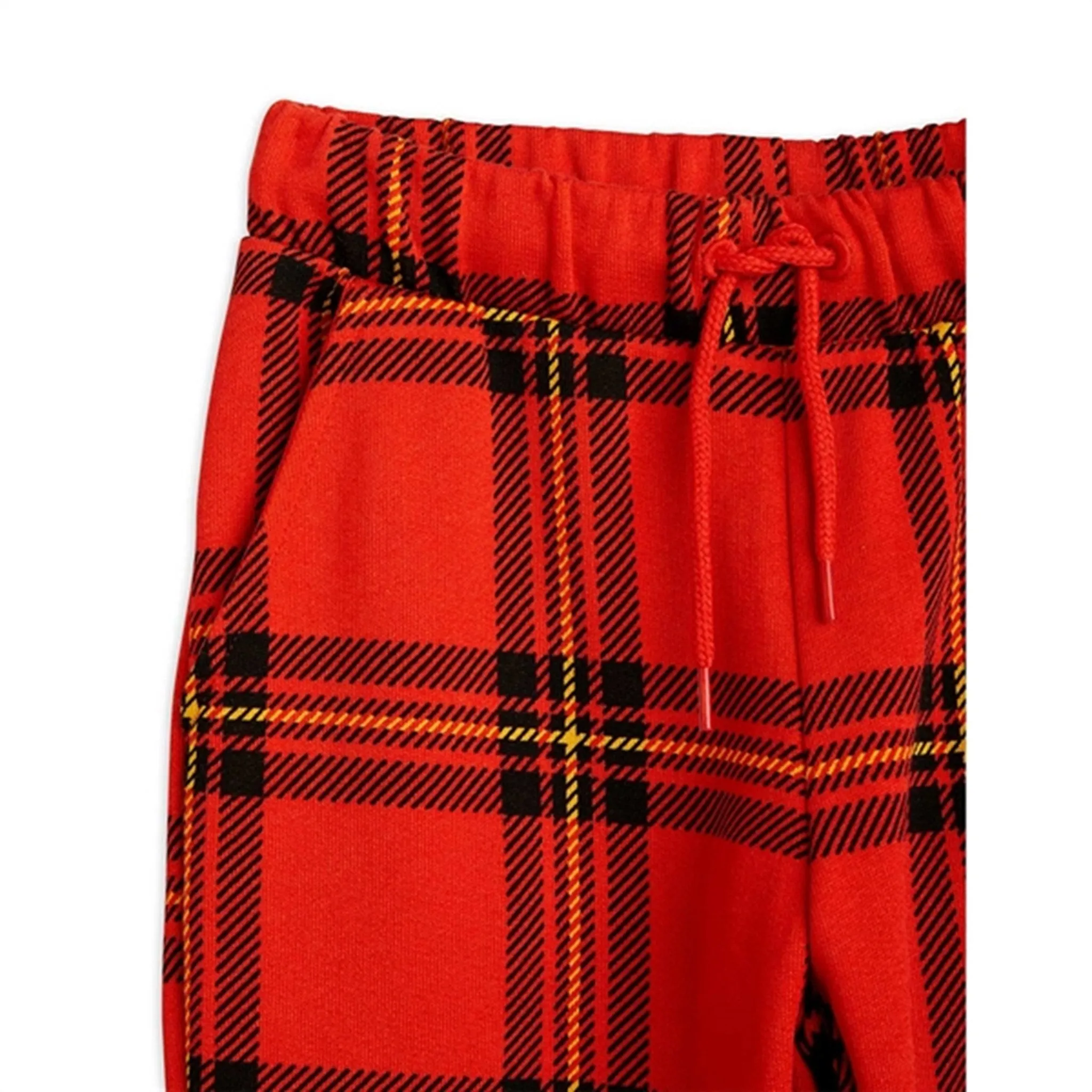 Mini Rodini Red Check Aop Sweatpants