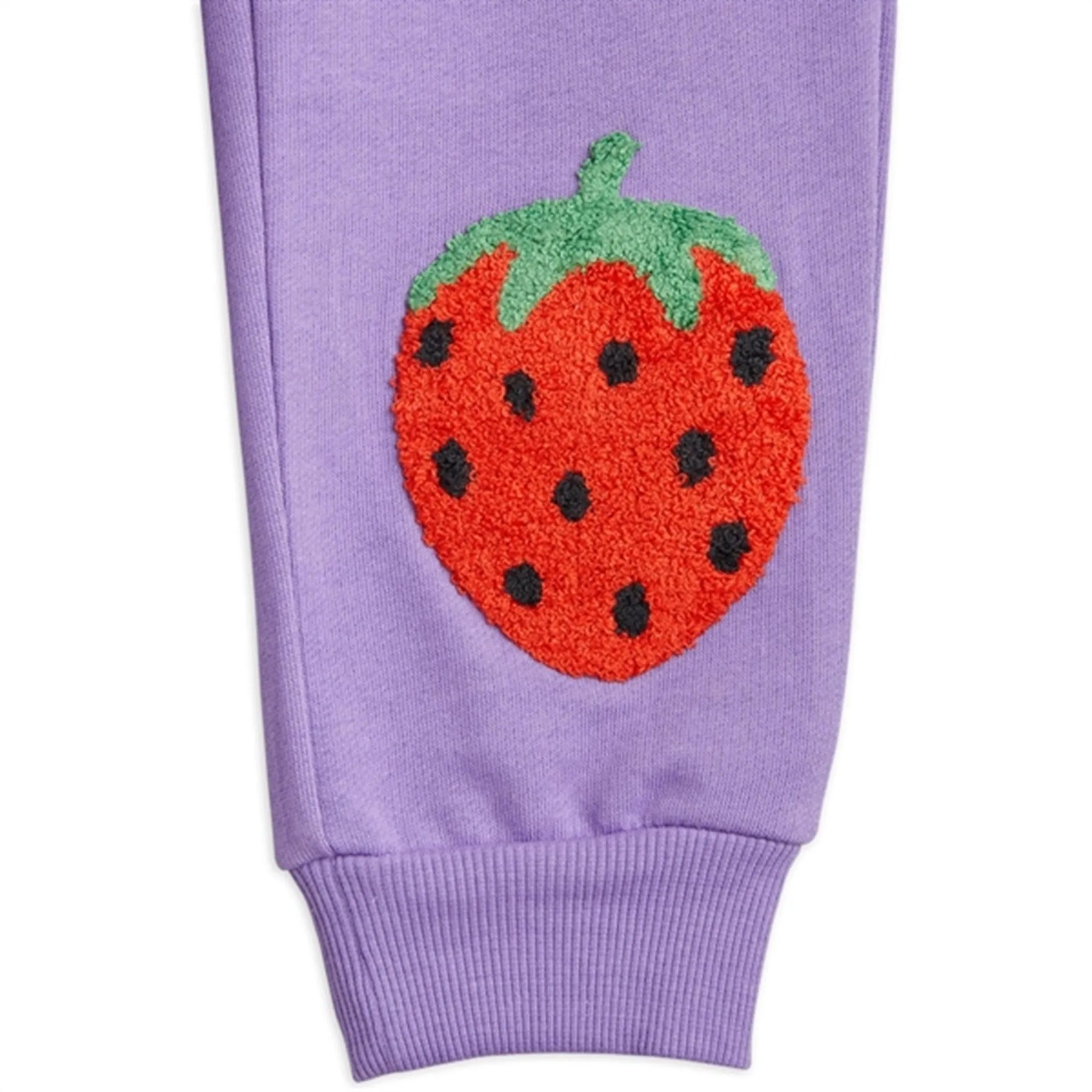 Mini Rodini Strawberries Emb Sweatpants Purple