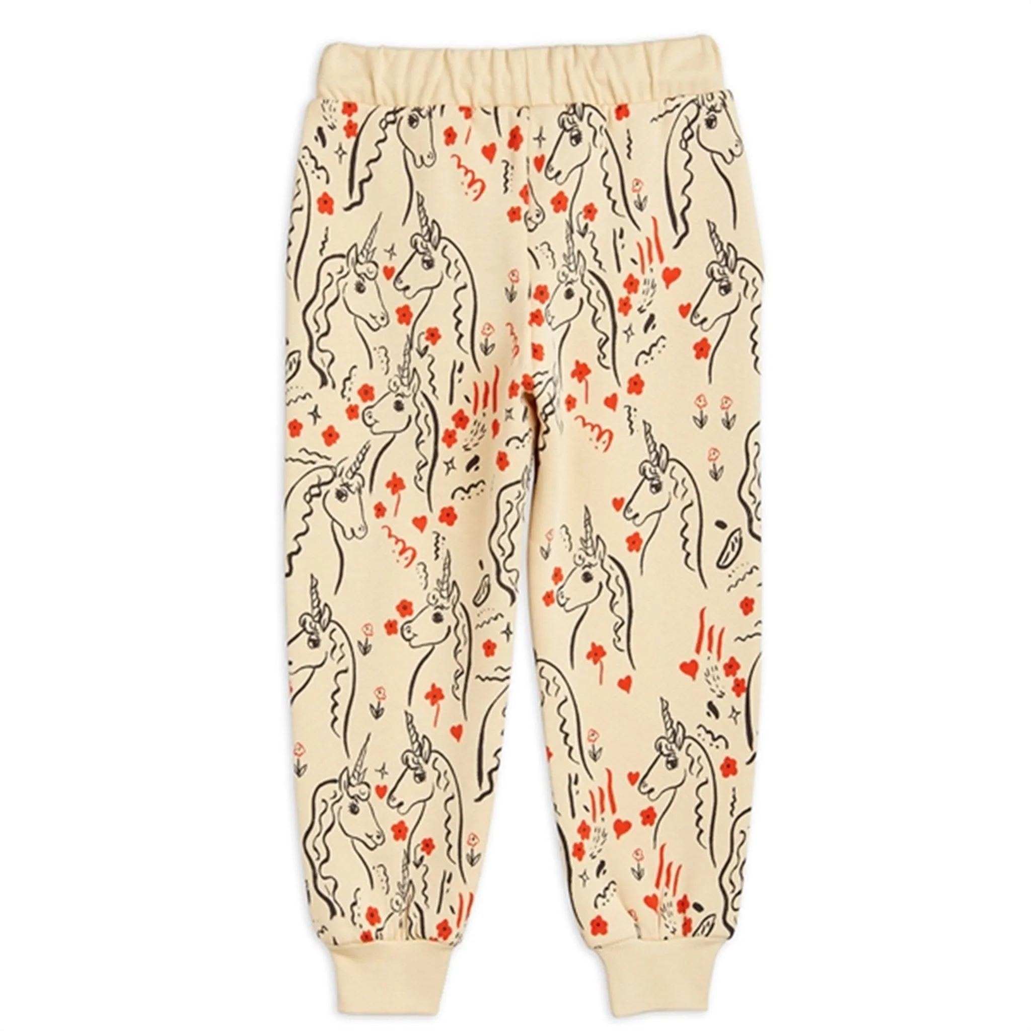 Mini Rodini Yellow Scottish Unicorns Aop Sweatpants