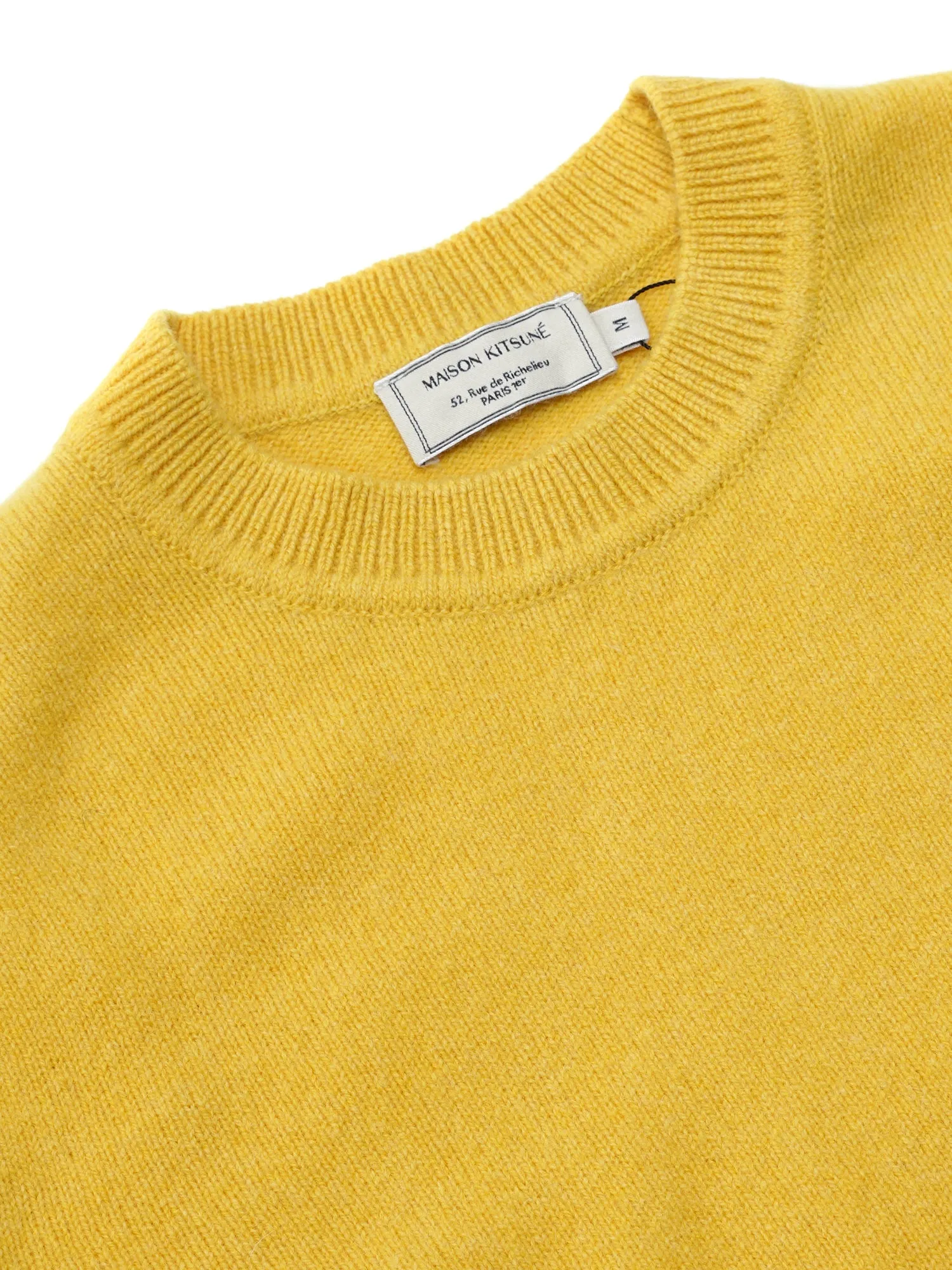 M_LAMBSWOOL R-NECK PULLOVER_BUTTERCUP