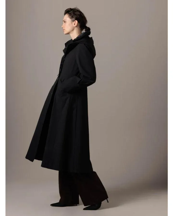 Moira Pleated Hooded Coat