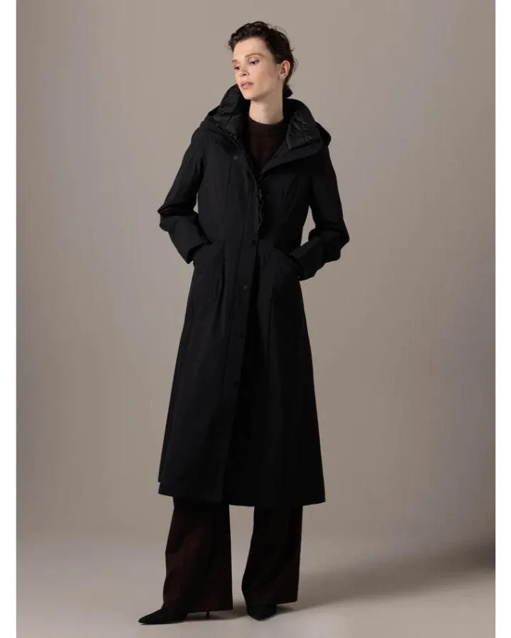 Moira Pleated Hooded Coat