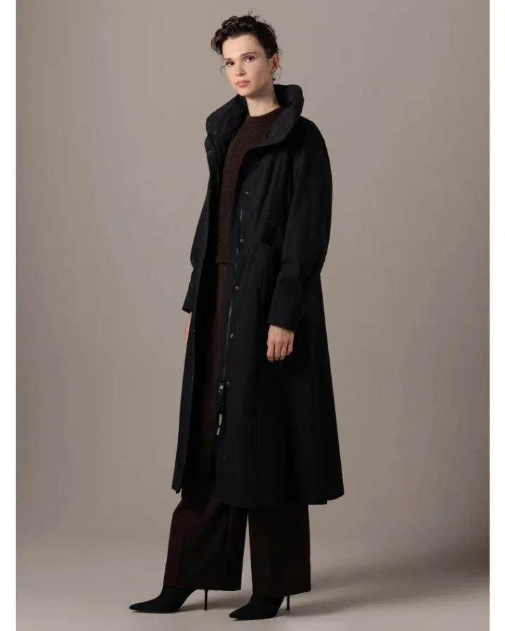 Moira Pleated Hooded Coat