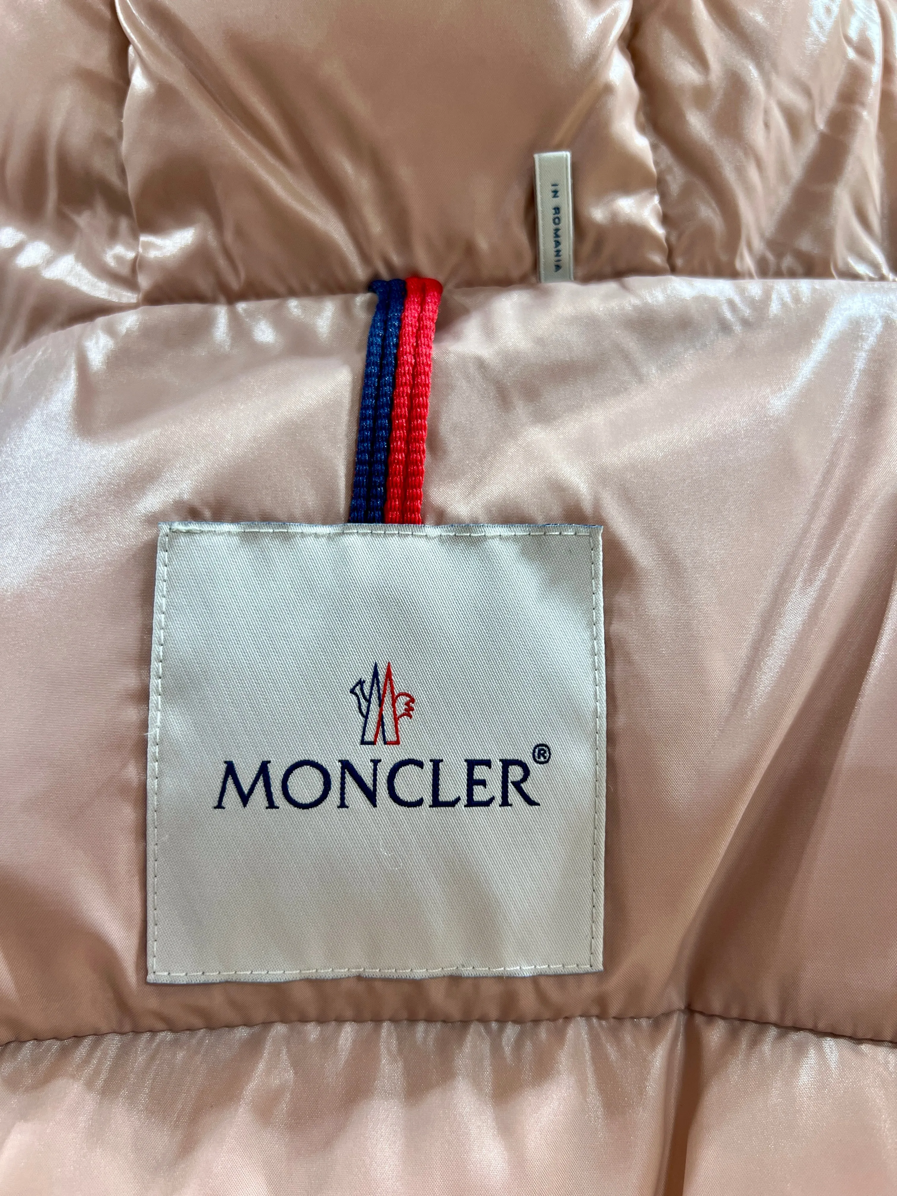 Moncler Bardanette Down Jacket, Size 1, Black/Pink