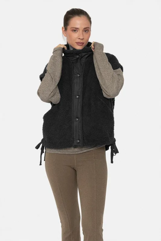 Mono B Sherpa Side Tie Vest