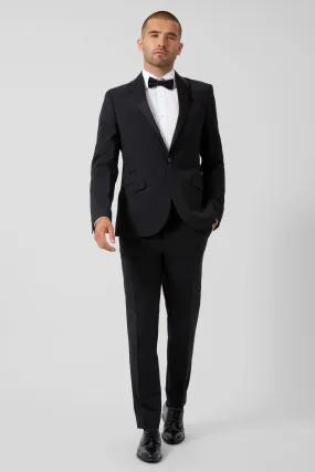 Moore Slim Fit Black Tuxedo Suit - ARCHIVE