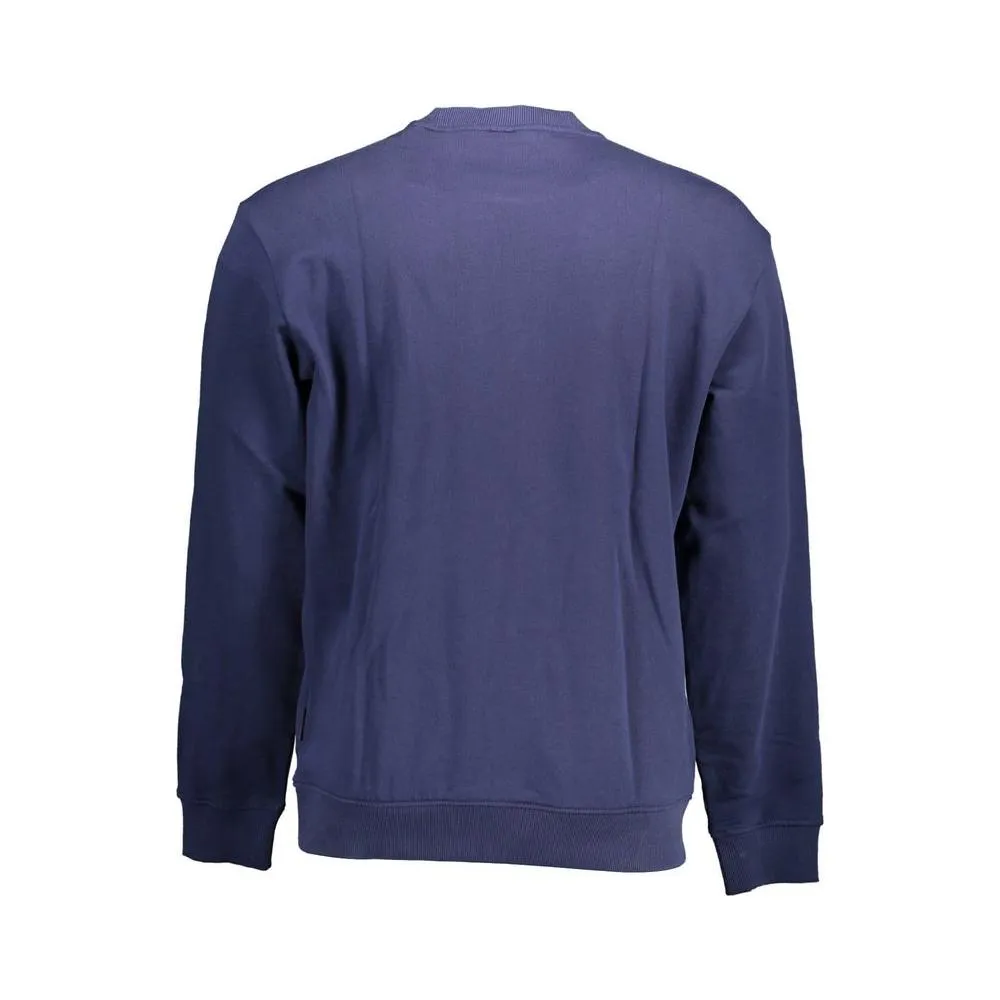 Napapijri Blue Cotton Men Sweater