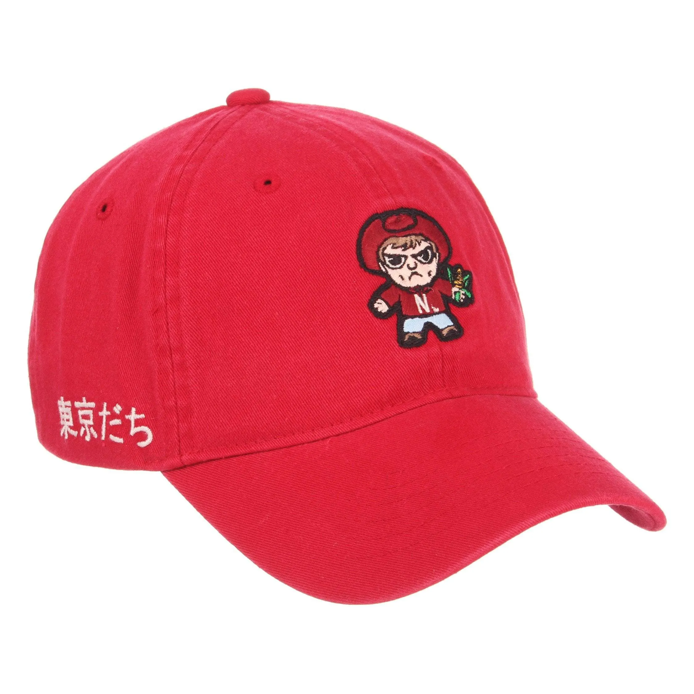 Nebraska Cornhuskers Zephyr Tokyodachi Shibuya Red Adj. Slouch Hat Cap