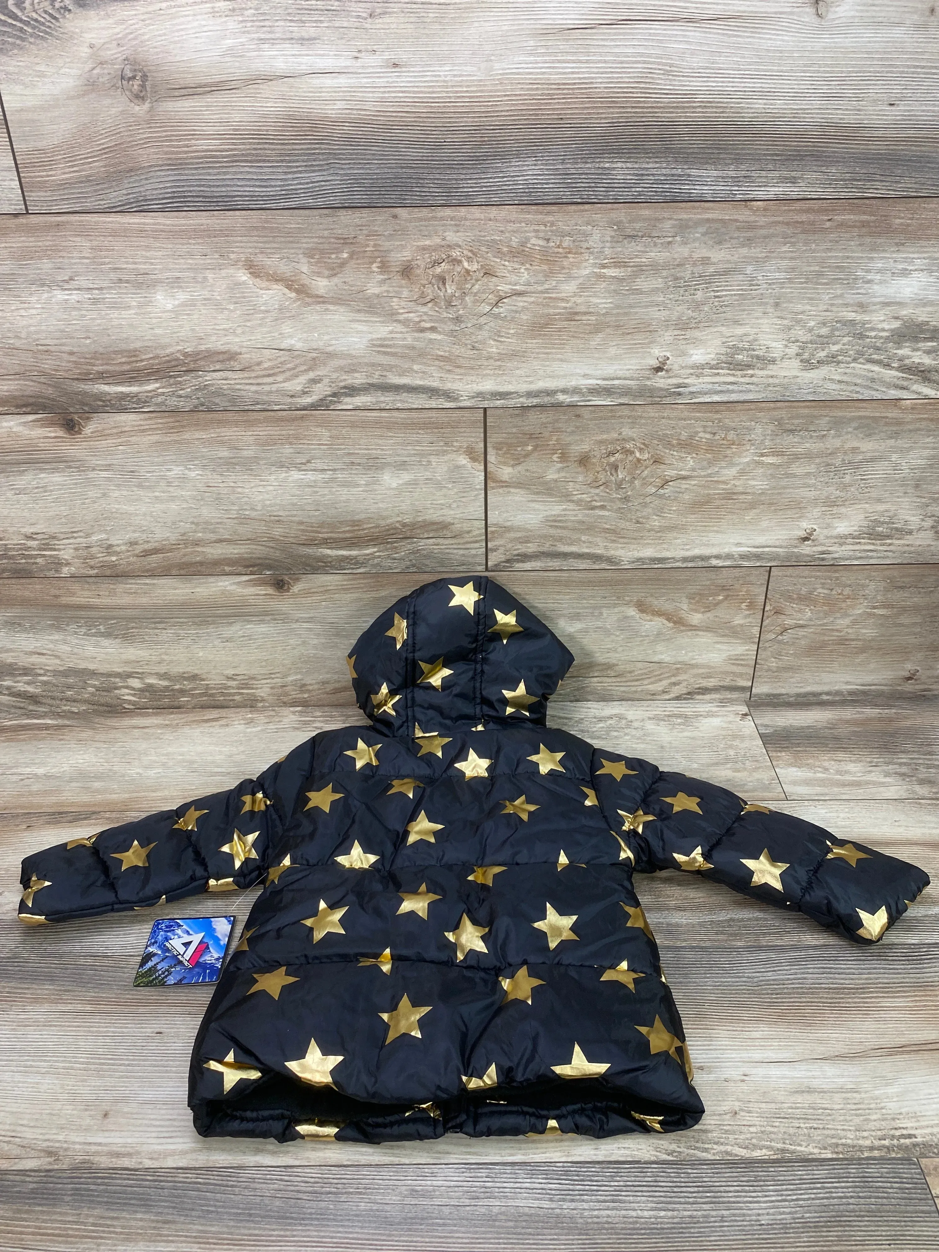 NEW Arctic Impact Gold Star Foil Printed Puffer Coat sz 3T