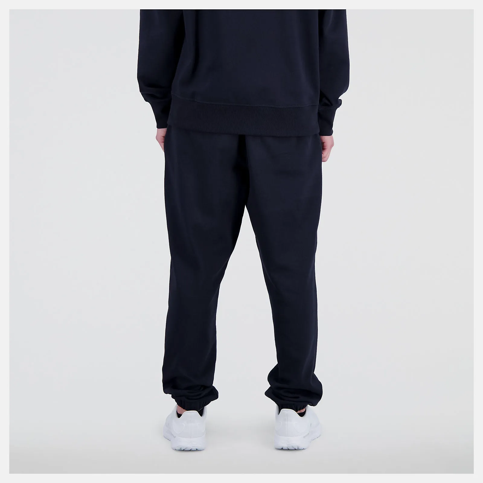 New Balance Essentials Stacked Logo French Terry Sweatpant - Mens - Black