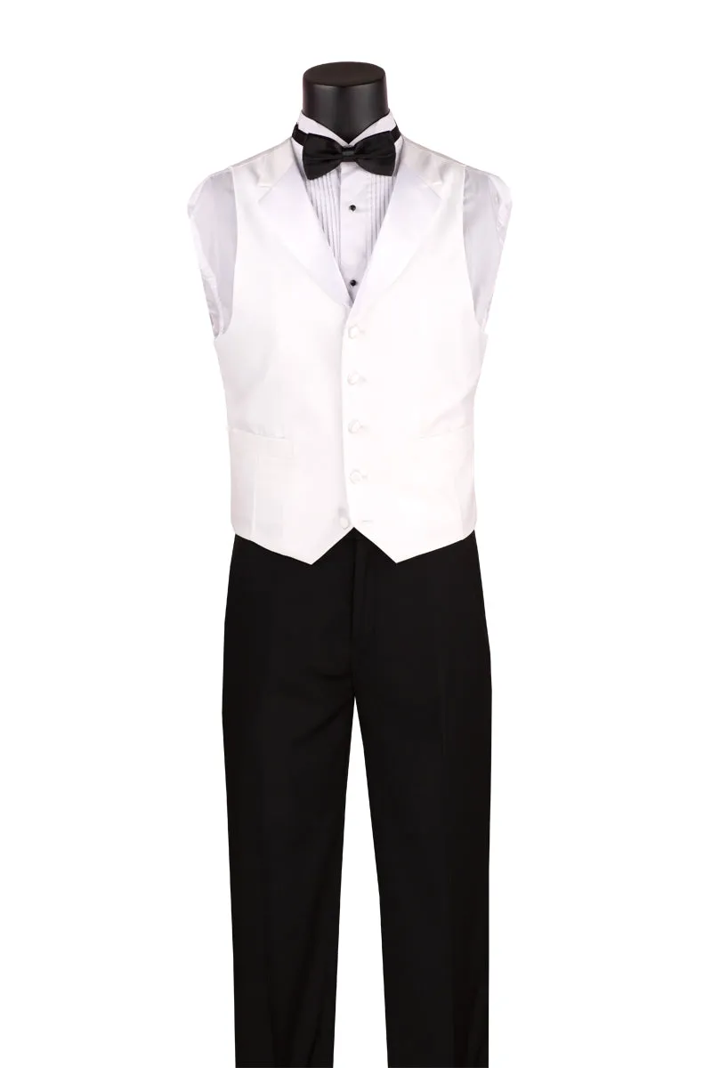 New Black Tuxedo Tailcoat 3 Piece "White Tie" Set