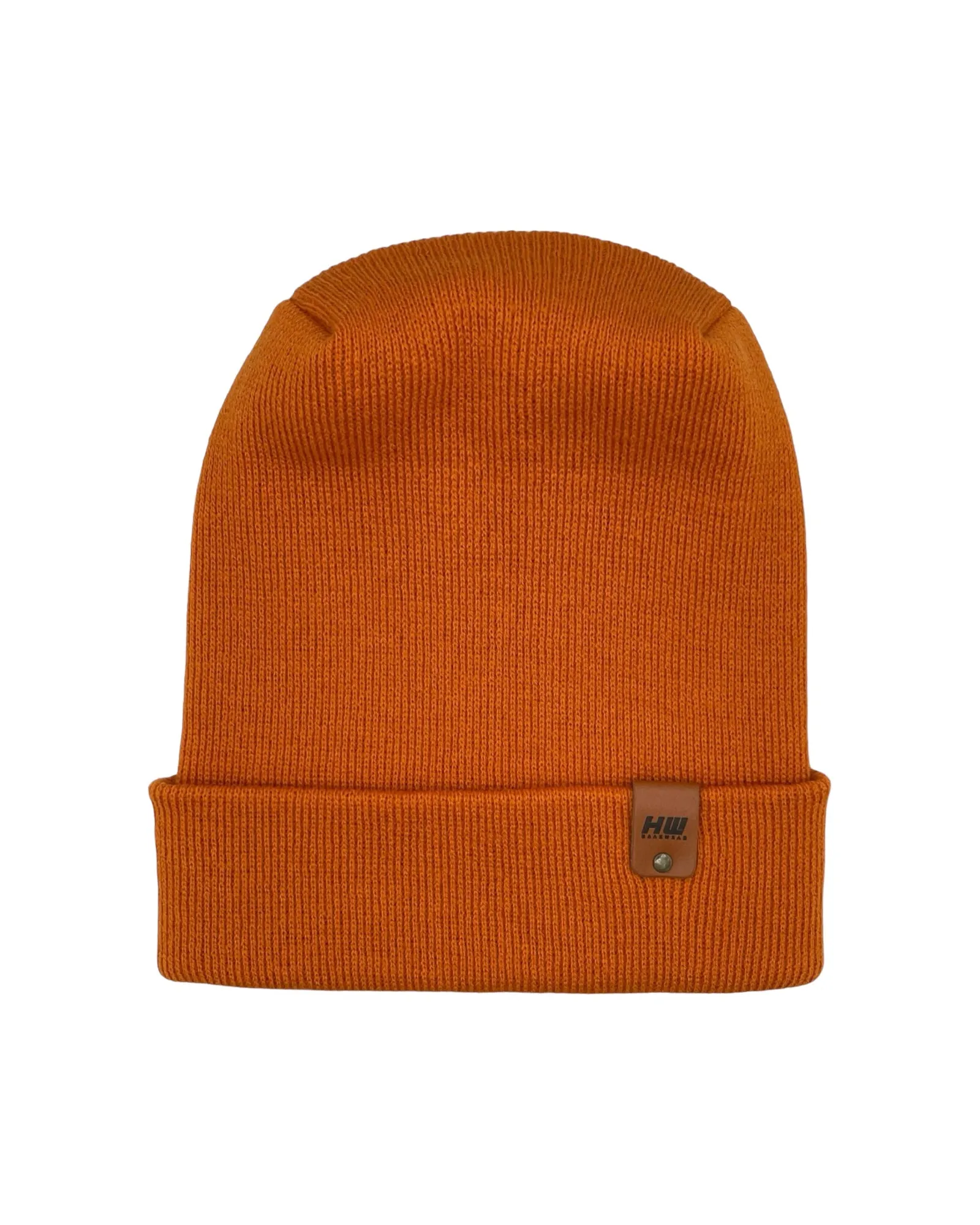 NEW HAAKWEAR Theta-Stitch Cuffed Beanie - Designed and Made in USA (Patent Pending Design) - Tiger Orange