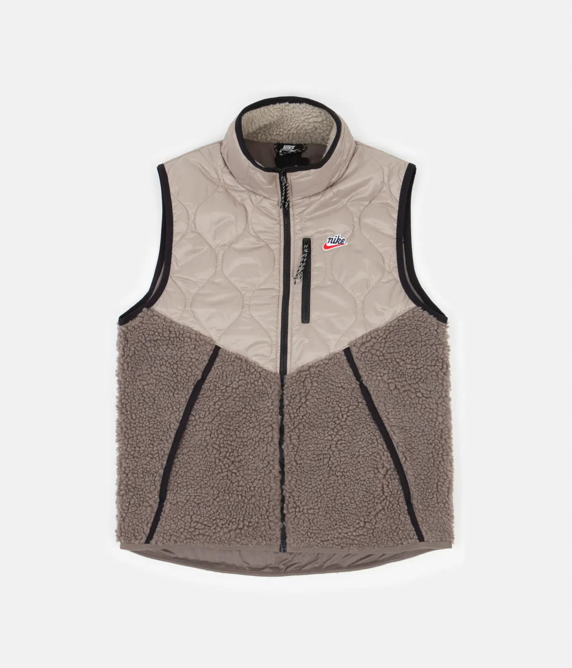 Nike Heritage Insulated Winter Vest - Mystic Stone / Olive Grey - Black