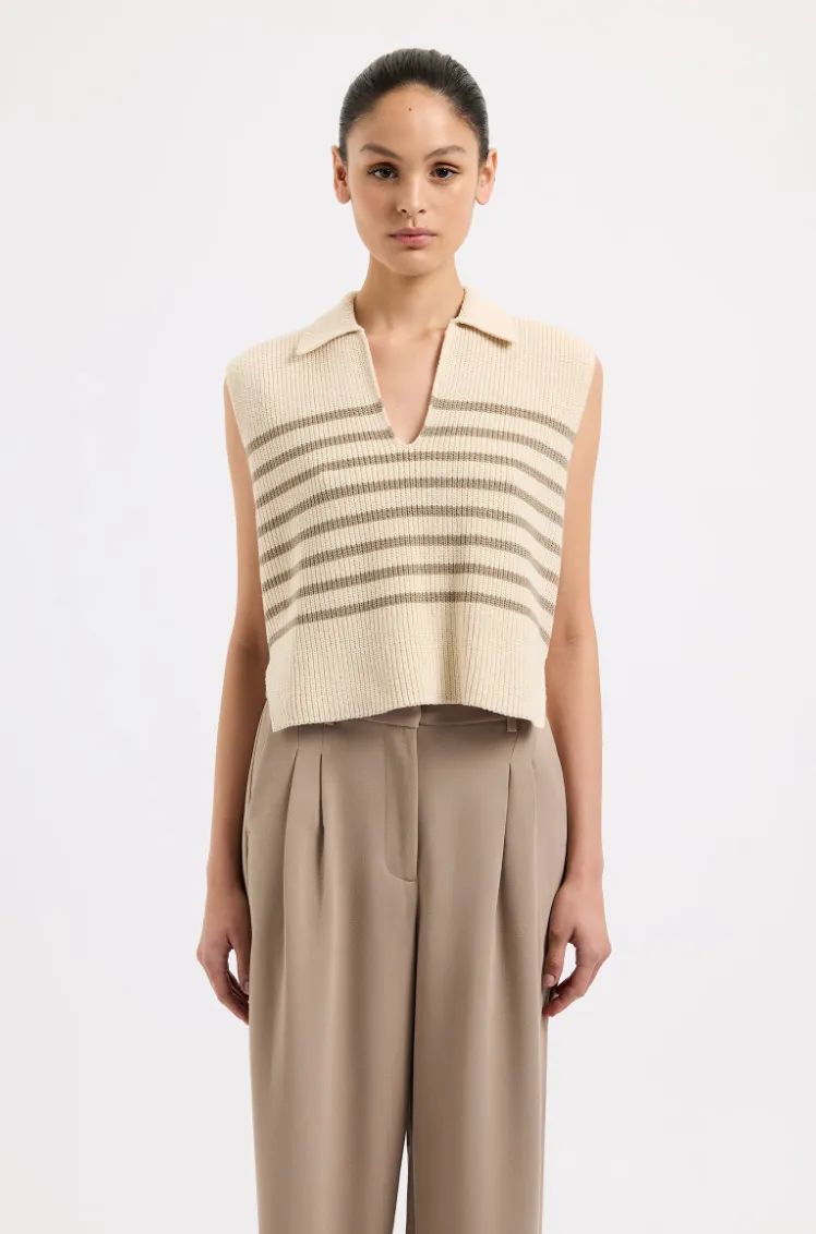 Nude Lucy Enes Stripe Knit Vest