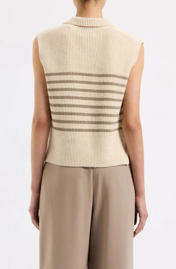 Nude Lucy Enes Stripe Knit Vest