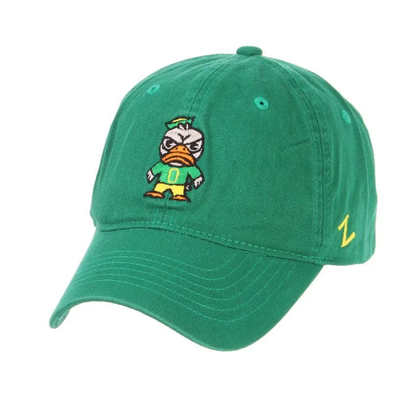 Oregon Ducks Zephyr Tokyodachi Shibuya Kelly Green Adj. Slouch Hat Cap