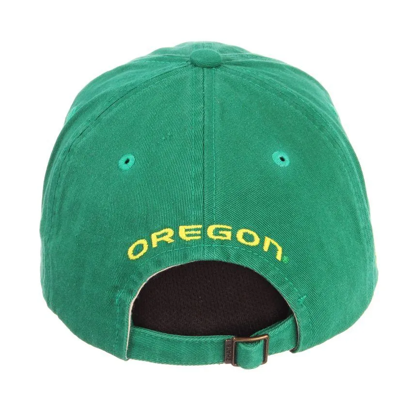 Oregon Ducks Zephyr Tokyodachi Shibuya Kelly Green Adj. Slouch Hat Cap