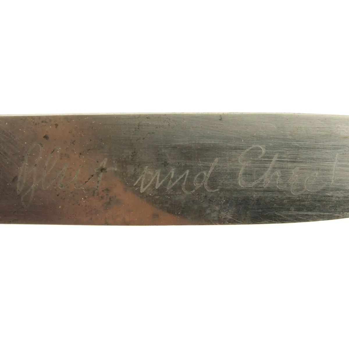 Original German WWII Early Motto-Marked HJ Knife by Hartkopf & Co. of Solingen with Scabbard