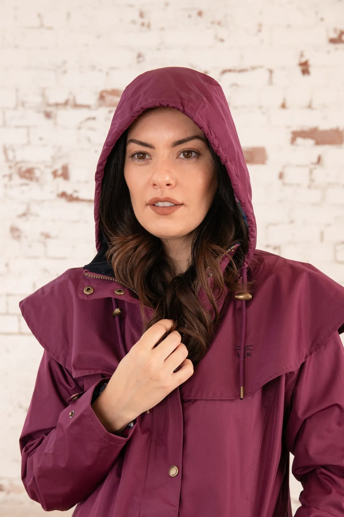 Outback Full Length Waterproof Raincoat - Plum