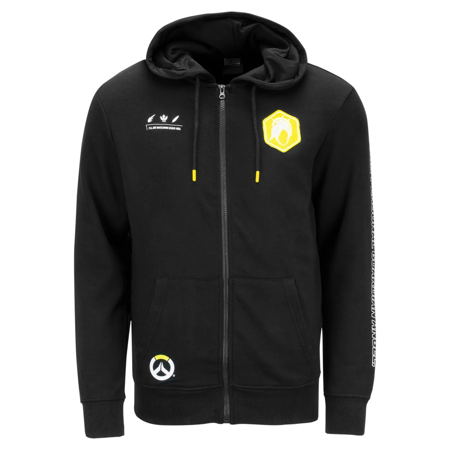 Overwatch Mercy Black Zip-Up Hoodie