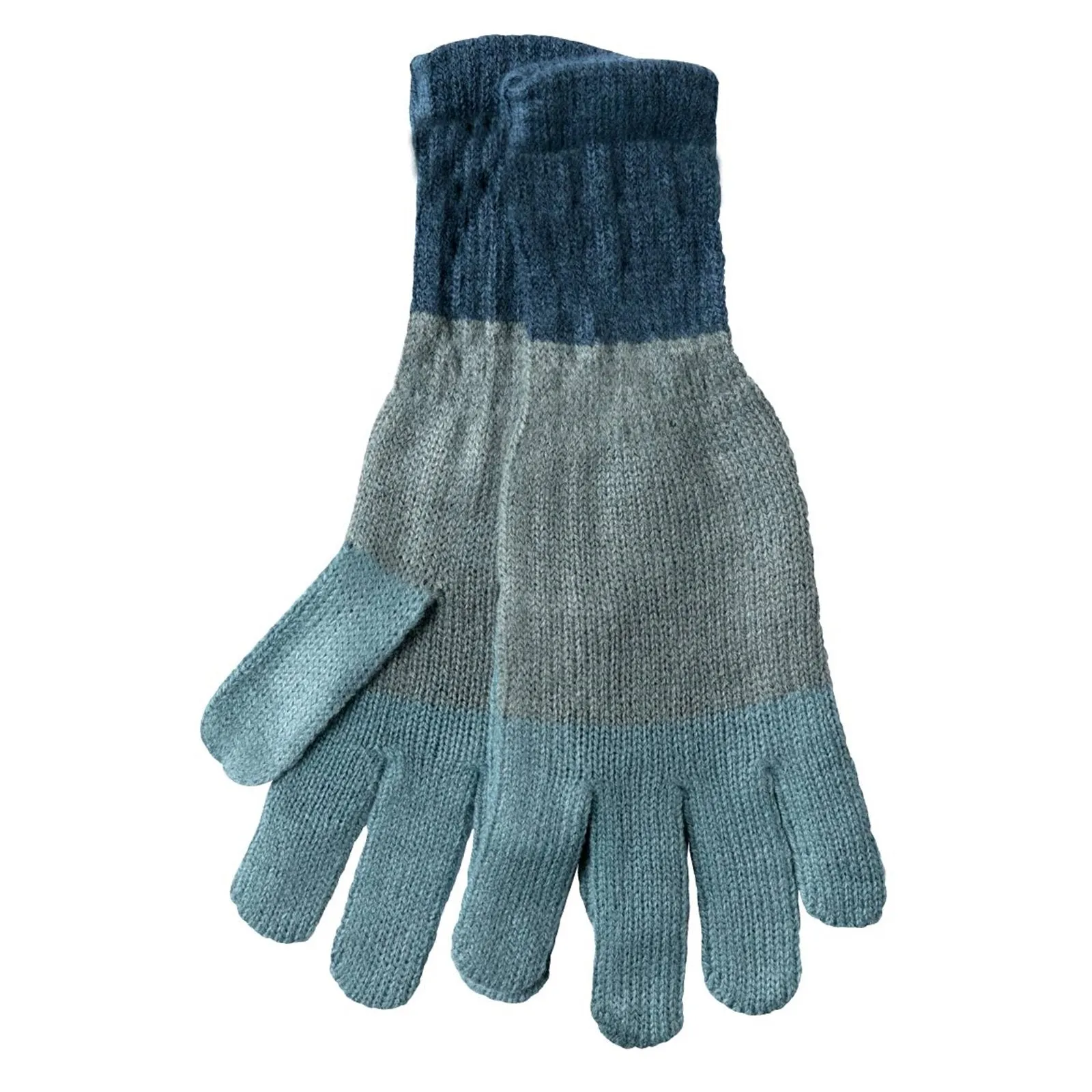 Paddington Stripe Blue Knit Gloves