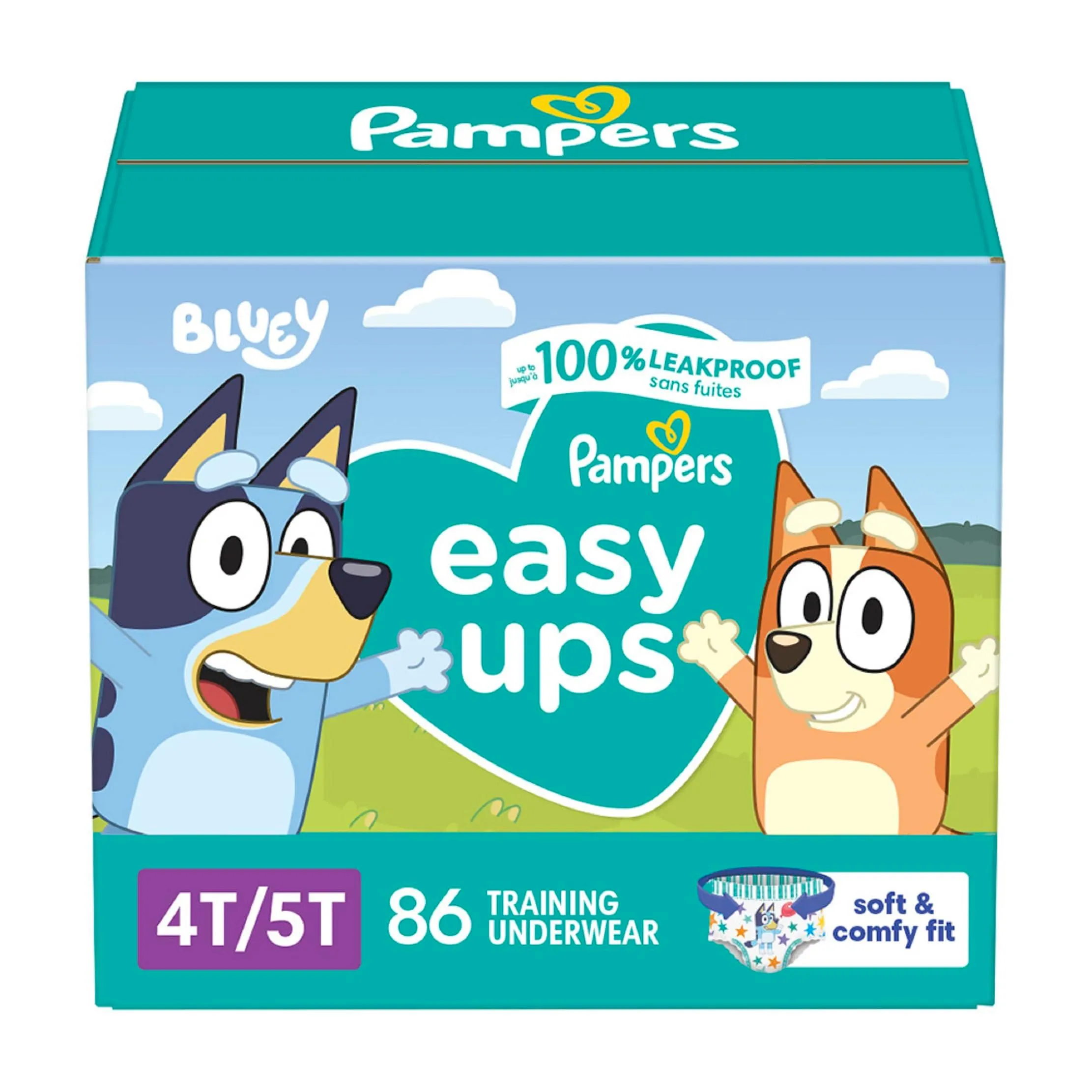 Pampers Potty Training Underwear for Toddlers, Easy Ups Diapers, Training Pants for Boys and Girls, Size 6 (4T-5T), 86 Count, Giant Pack