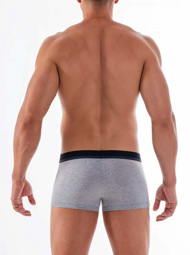 Papi [3 Pack] Cotton Stretch Brazilian Trunk Underwear Blue Mischief & Heather Grey & Black 980527-968 Size S