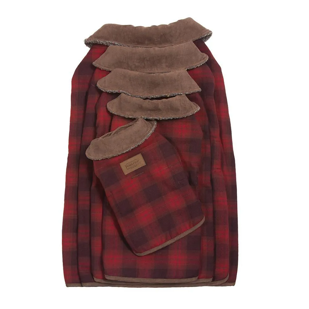 Pendleton Classic Plaid Check Dog Coat - Red Hombre