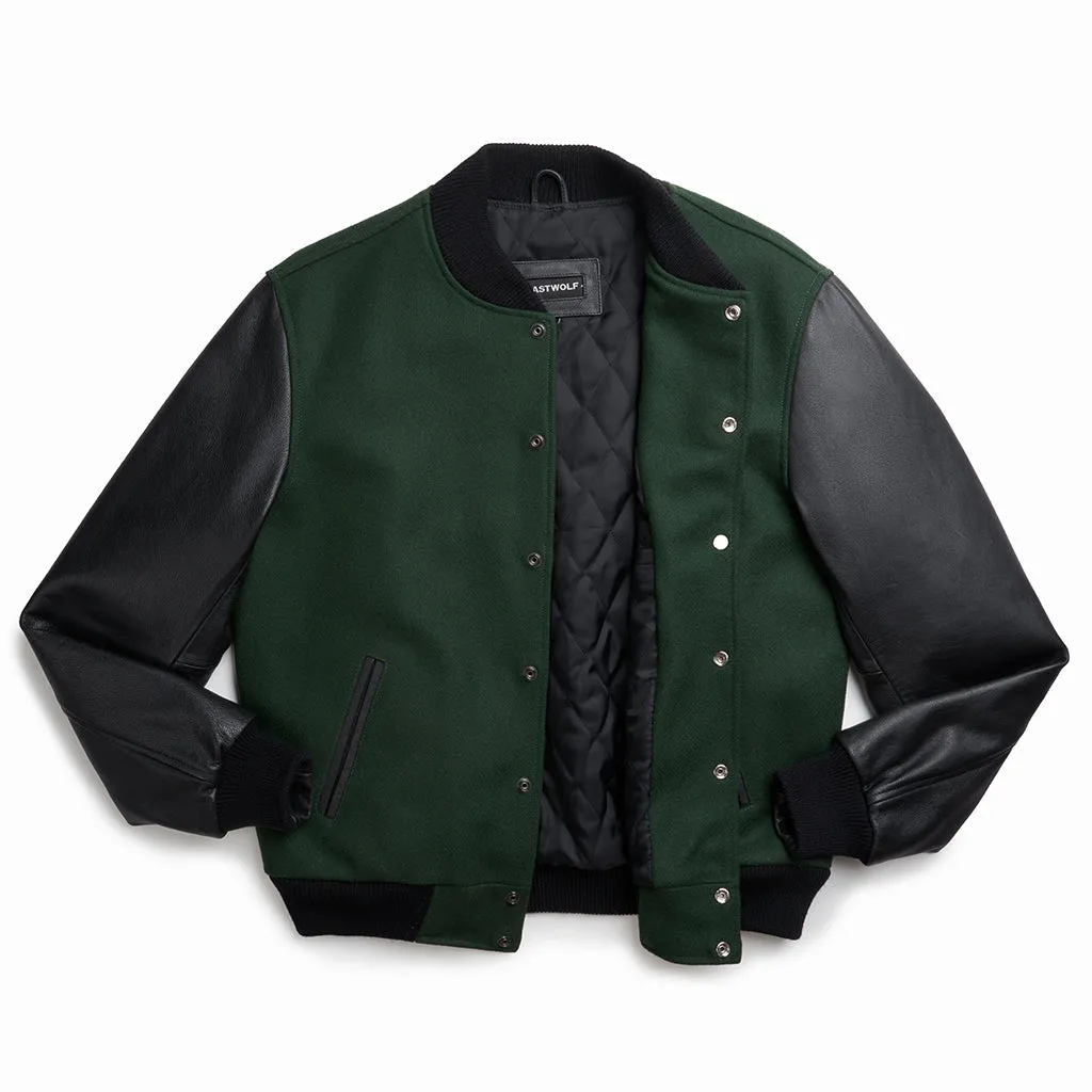 PINE VARSITY JACKET - GREEN