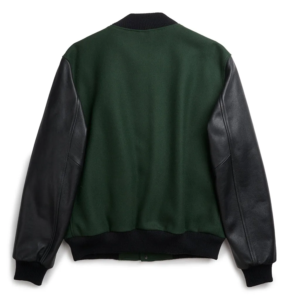 PINE VARSITY JACKET - GREEN