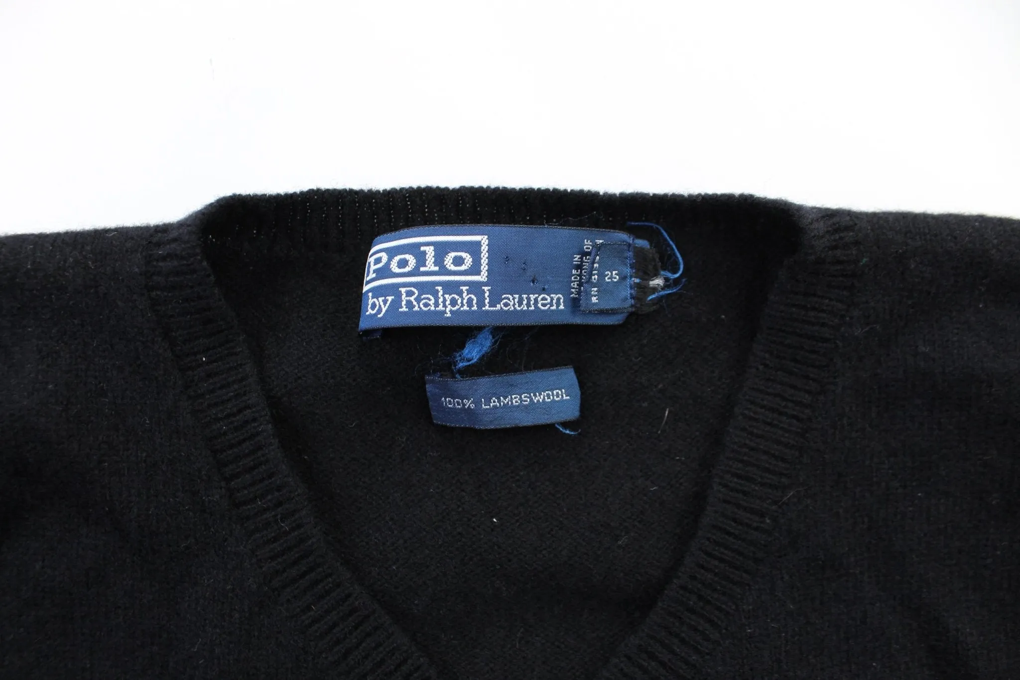 Polo by Ralph Lauren Embroidered Logo Black Vest