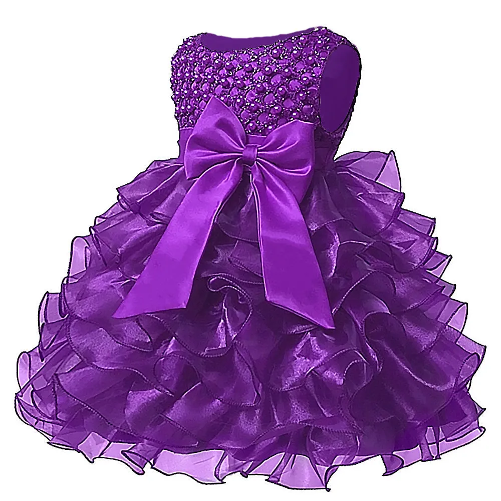 Popular Babies' Dress Bow-Year-Old Princess Dress Infant Toddler Pettiskirt Factory Direct Sales DG