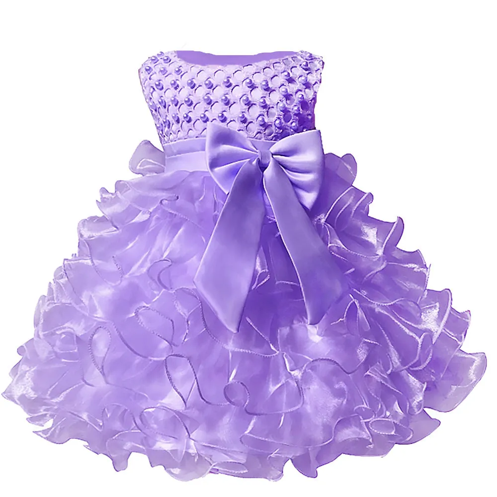 Popular Babies' Dress Bow-Year-Old Princess Dress Infant Toddler Pettiskirt Factory Direct Sales DG