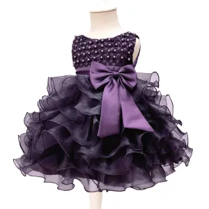 Popular Babies' Dress Bow-Year-Old Princess Dress Infant Toddler Pettiskirt Factory Direct Sales DG