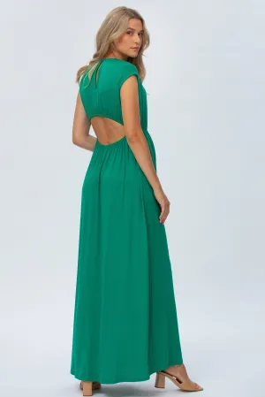 Porto Cervo Maternity Maxi in Emerald