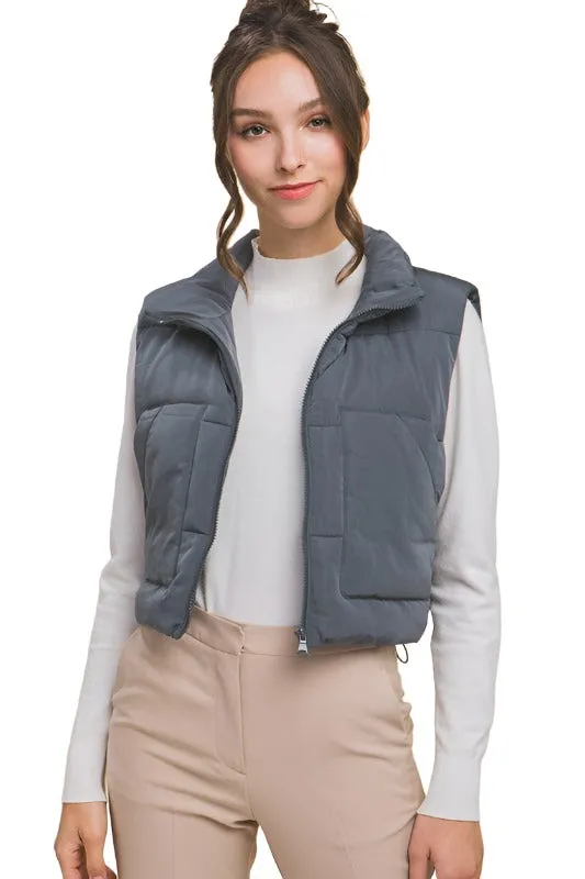 Puffer Vest With Pockets