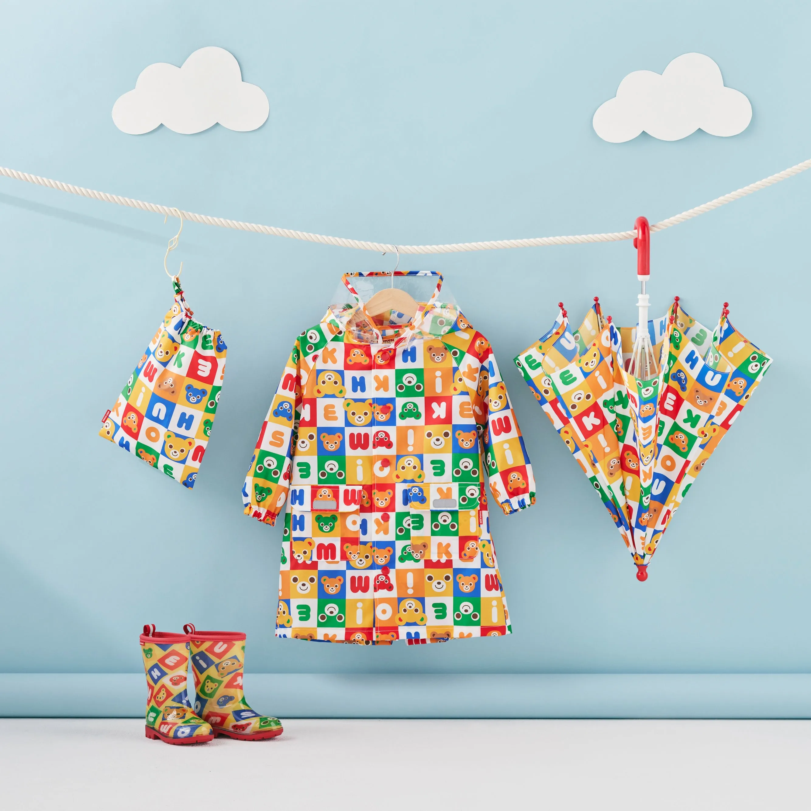 Puzzle Block Kids Raincoat