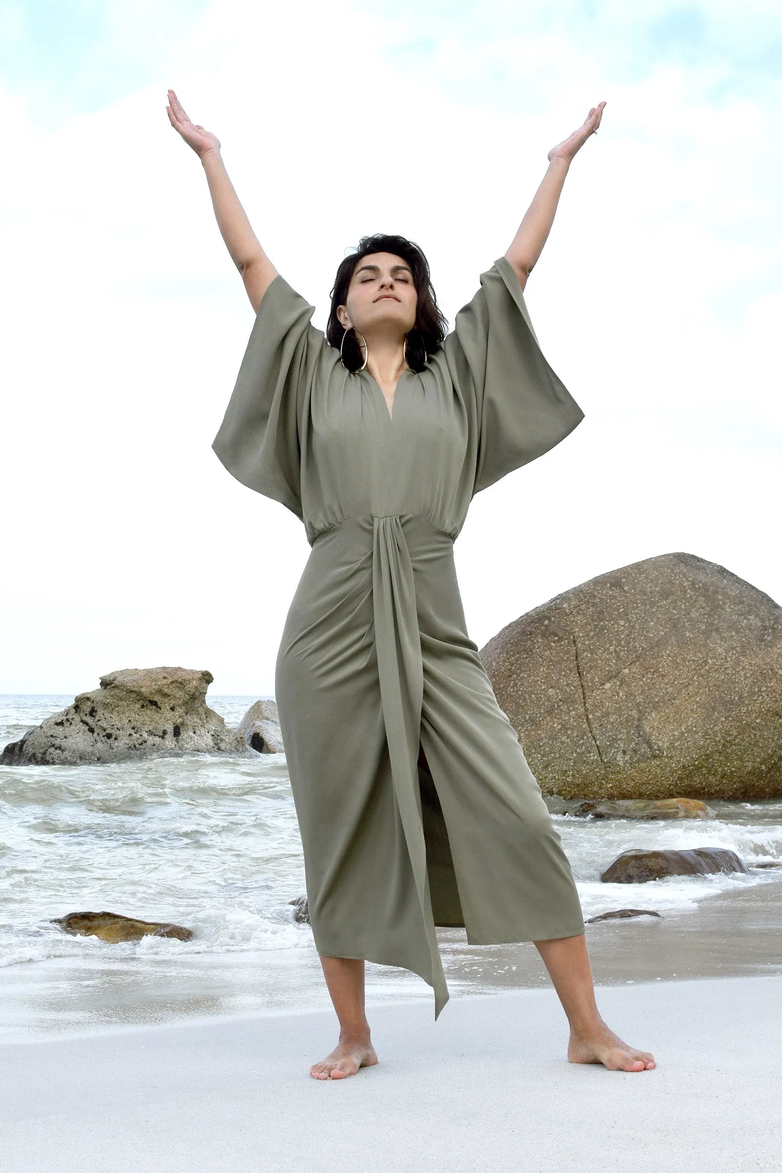 Quest Dress | Green Olive