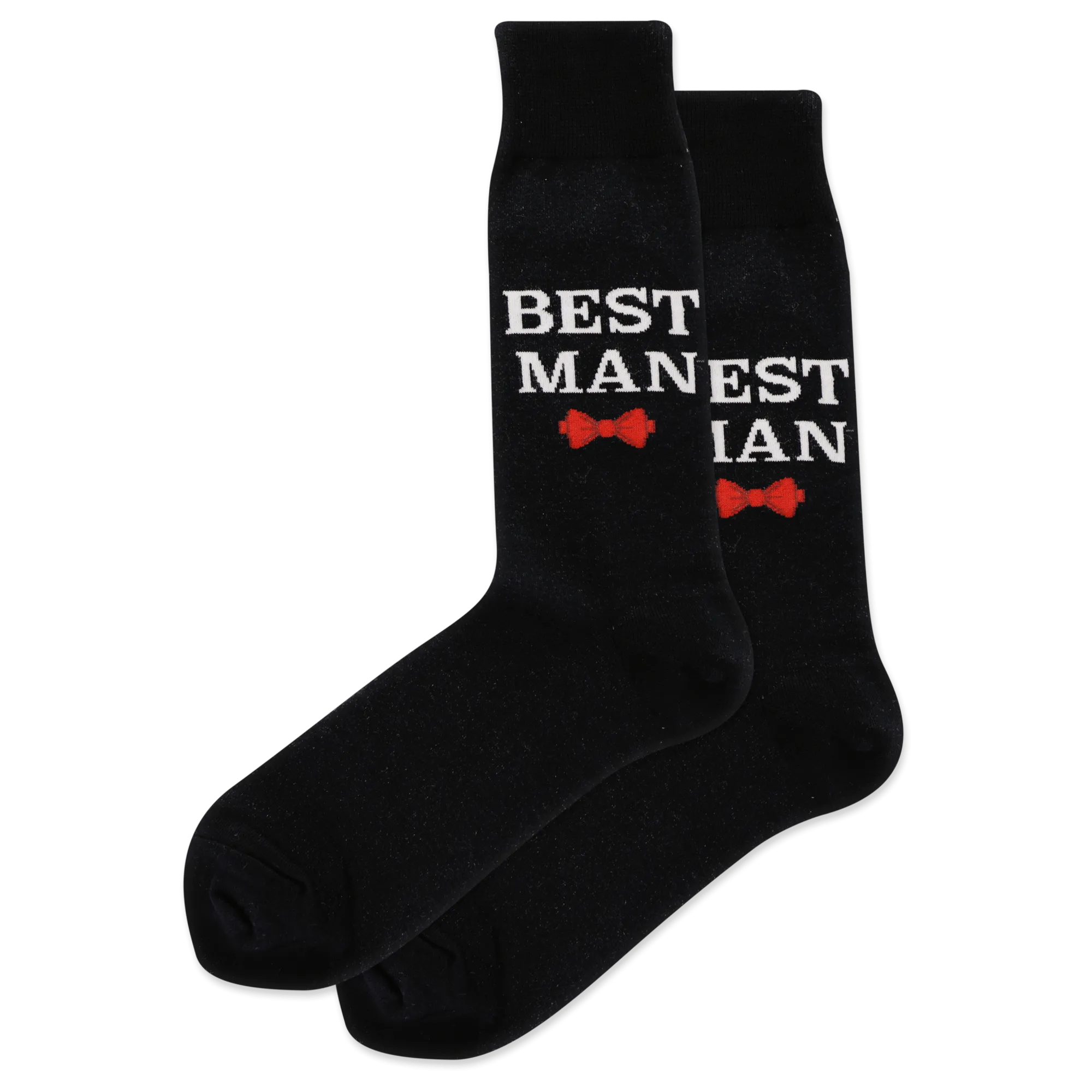 "Best Man" Cotton Crew Socks by HotSox - Large