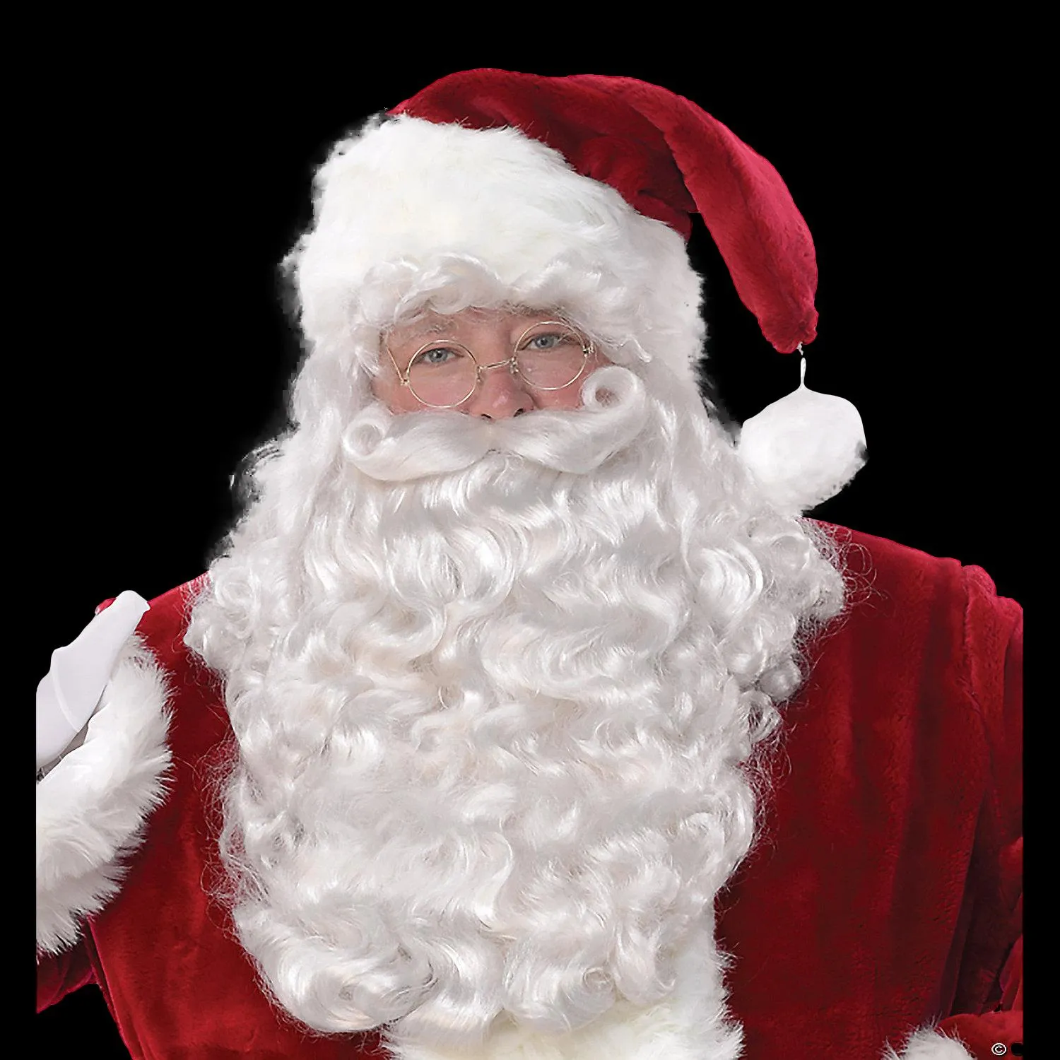 "Classic Santa Hat - Deluxe Plush" Christmas Costume Accessory