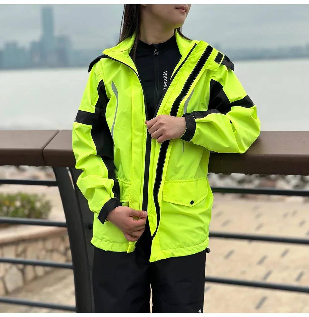 Reflective Raincoat Hooded Jackets