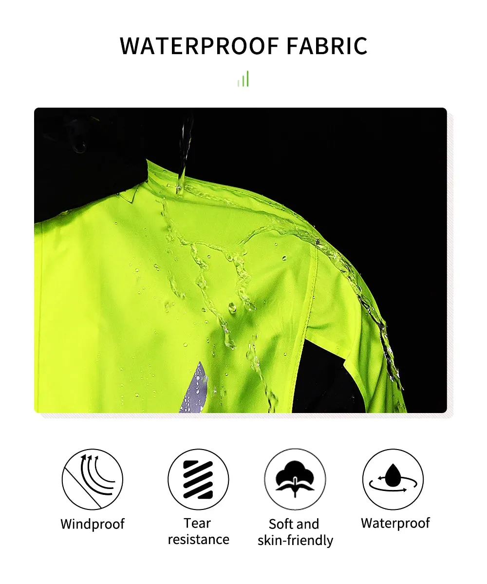 Reflective Raincoat Hooded Jackets