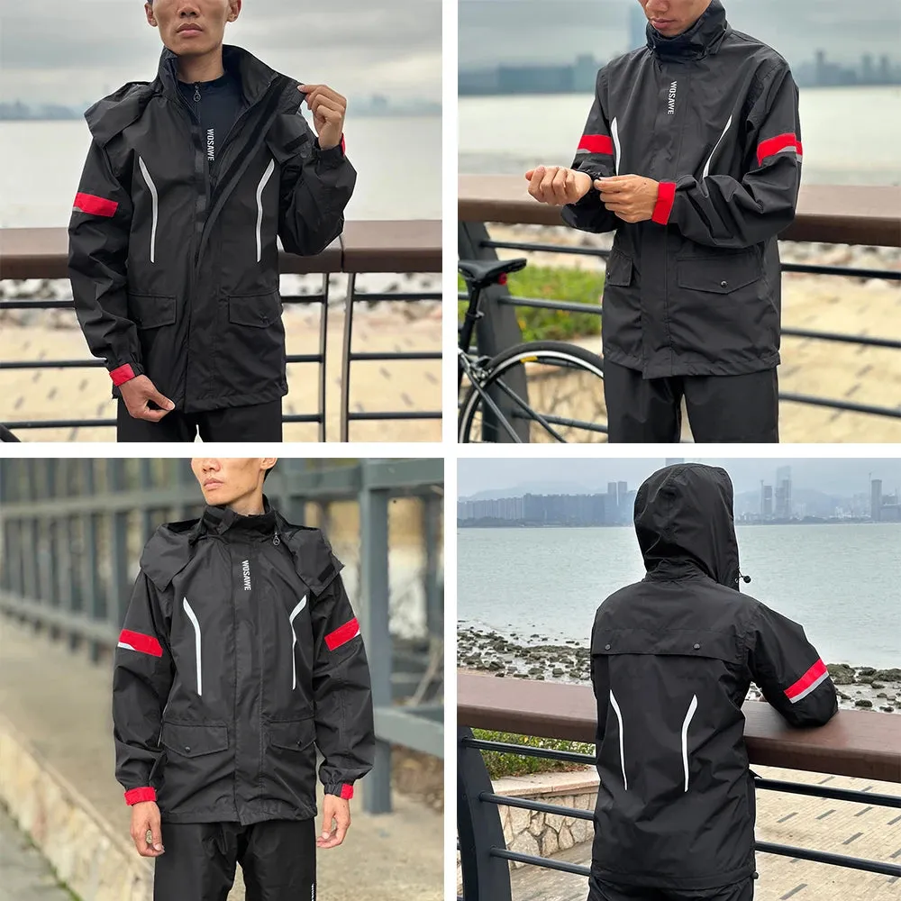 Reflective Raincoat Hooded Jackets