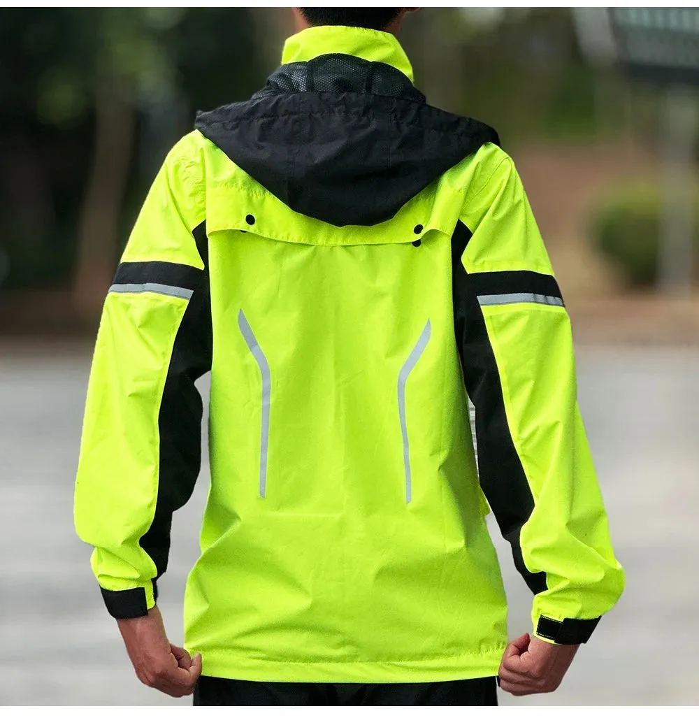 Reflective Raincoat Hooded Jackets