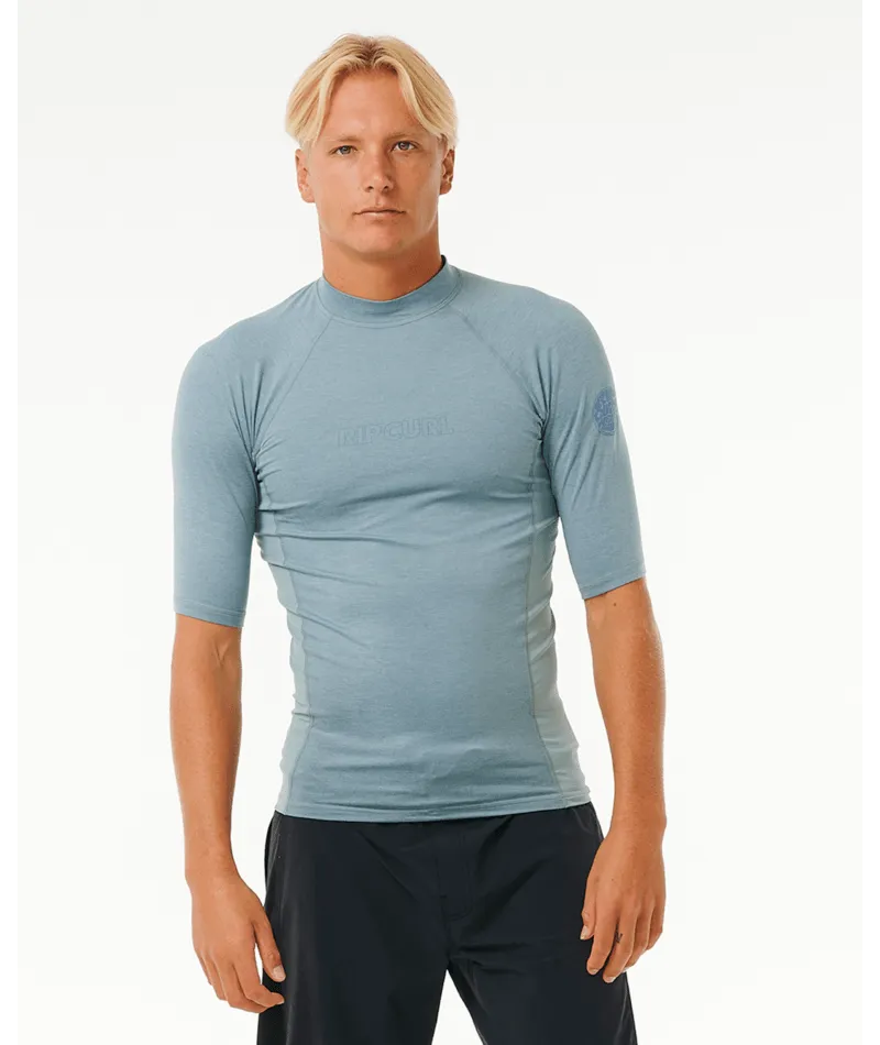 Rip Curl Dawn Patrol UPF Perf Rashguard-Mineral Blue Marle