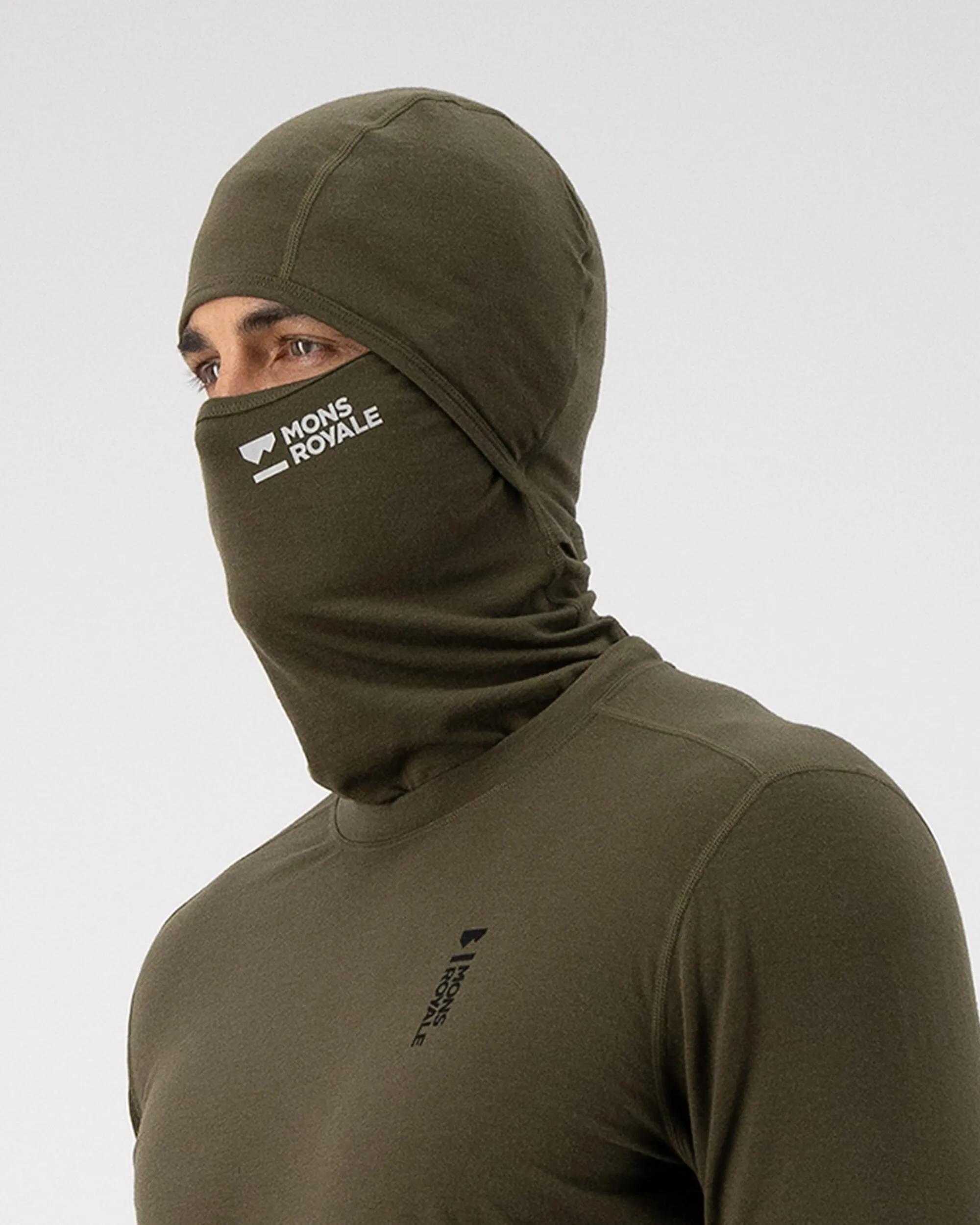 Santa Rosa Merino Balaclava - Dark Olive