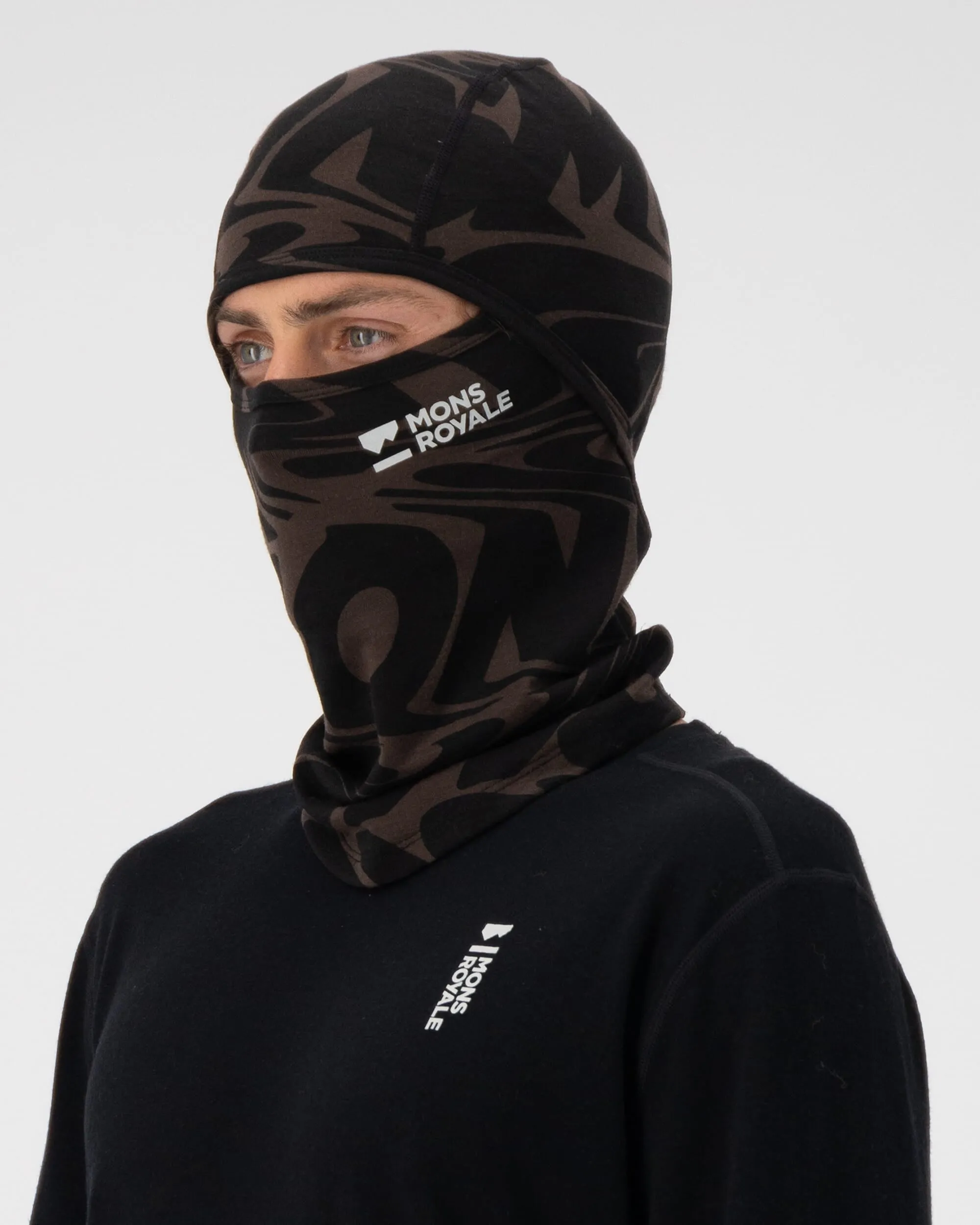 Santa Rosa Merino Balaclava - Signal Lost Cedar