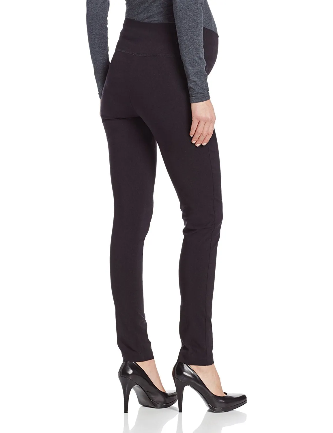 Sara Super Straight Maternity Pant in Navy Ripe