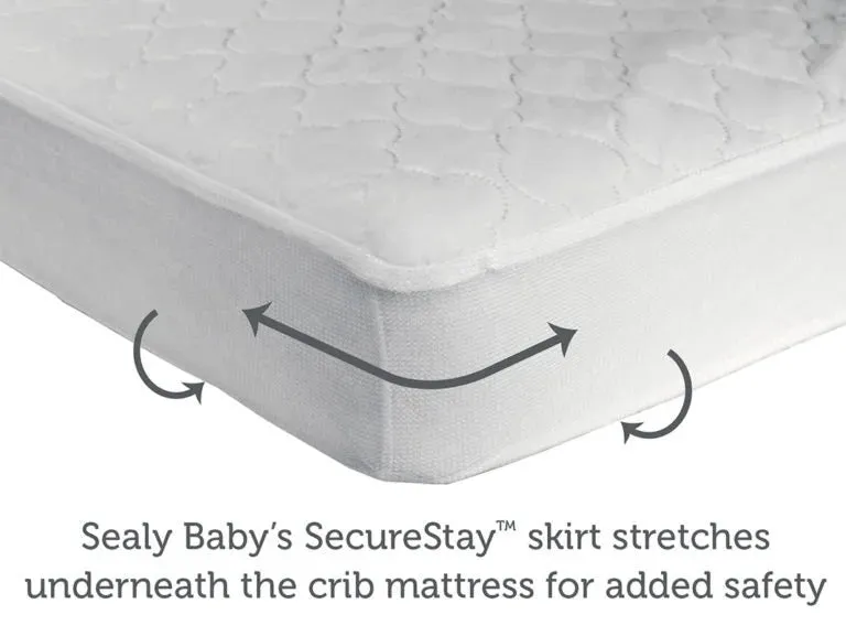 Sealy® Stain Protection & Waterproof Fitted Crib & Toddler Mattress Pad