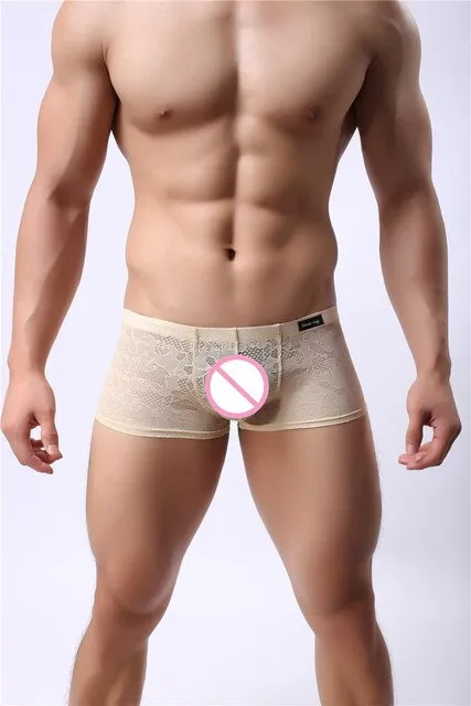 See Through Lace Low Waist Boxer